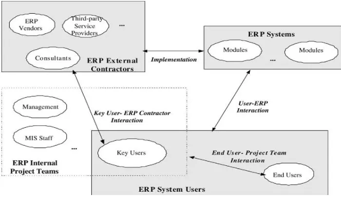 Gambar  1. Implementasi ERP (Wu and Wang, 2007) 