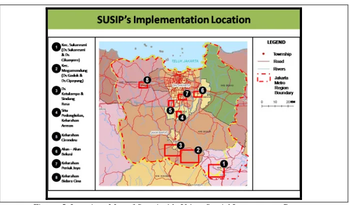 Figure  5. Locations Map of Sustainable Urban Spatial Improvement Program  