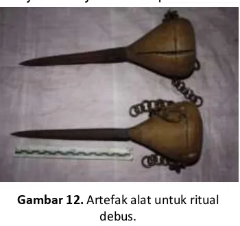 Gambar 12. Artefak alat untuk ritual 