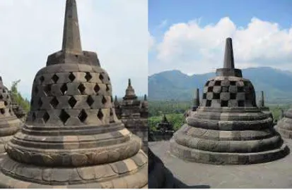 Gambar 9. Lubang StupaCandi Borobudur