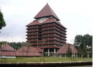 Figure 9. Rectorate, Universitas Indonesia's main building, Gunawan Tjahyono (1987)  Source: http://en.wikipedia.org/wiki/University_of_Indonesia 