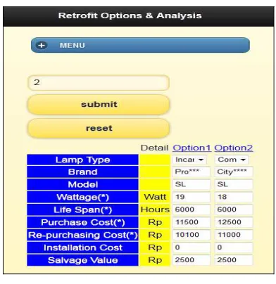 Figure-8. Screenshot of required data entered as 