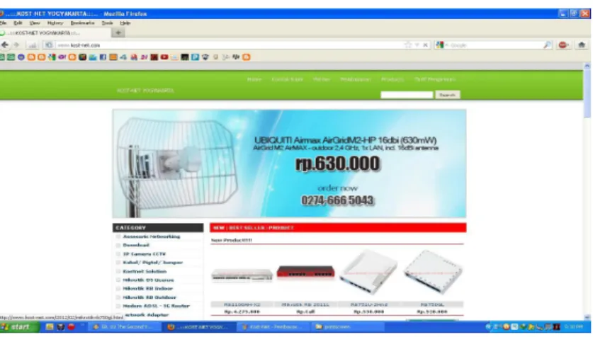 Gambar 2. Katalog di kost-net.com 
