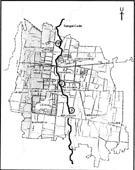 Gambar  1.  Peta  Kelurahan  Wilayah  Penelitian