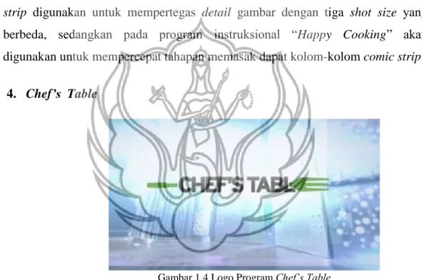 Gambar 1.4 Logo Program Chef’s Table 