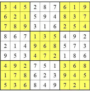 Gambar 2.2 Puzzle Sudoku valid
