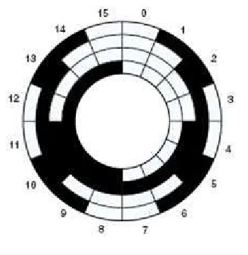 Gambar 10. Piringan dengan Grey Code 