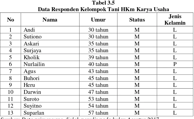 Tabel 3.6 Distribusi Responden Berdasarkan Usia 