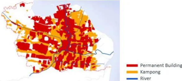 Figure 1: Surabaya’s Map over View (Image source: Hadi, 2011)