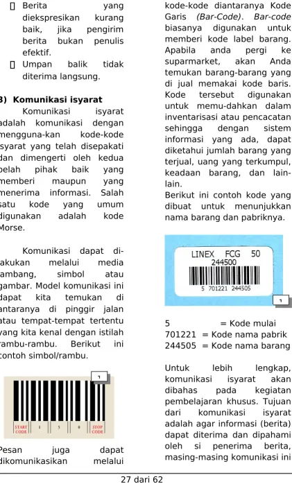 gambar. Model komunikasi ini