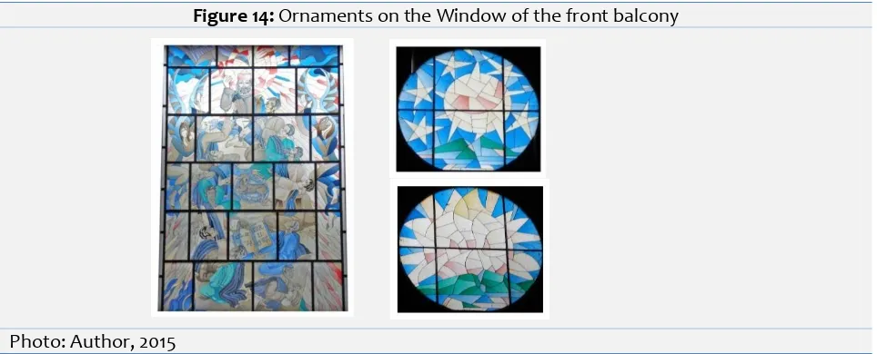 Figure 14: Ornaments on the Window of the front balcony 