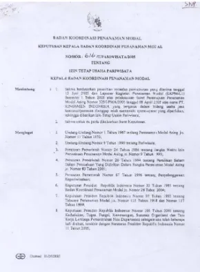 Gambar 2.2 Surat Izin Usaha Perdagangan PT. Kingsmen Indonesia (Sumber : PT Kingsmen Indonesia) 