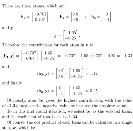 Figure 1 shows the illustration of basis and y.