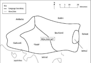 Figure 2. Sos Kundi in relation to other languages in the Sawos region.4