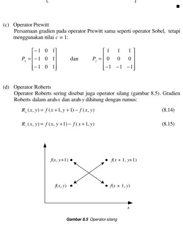 Gambar 8.5  Operator silang 