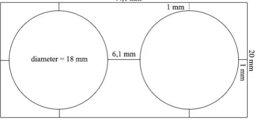 Gambar 4.5.1.2. Cetakan plong space 3 mm 