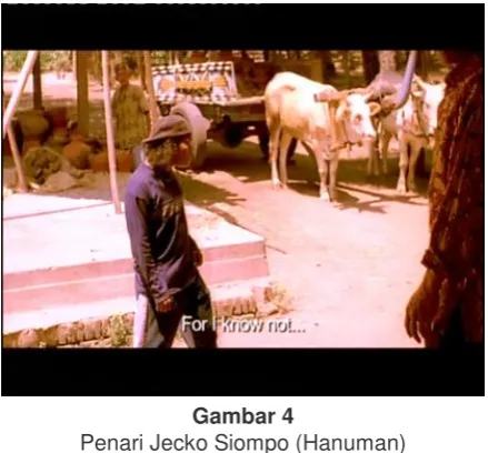 Gambar 4 Penari Jecko Siompo (Hanuman) 