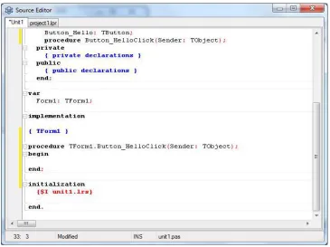 Gambar 11. Kode sumber untuk button_HelloClick
