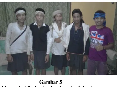 Gambar 5 masyarakat Baduy Dalam banyak belajar melalui 