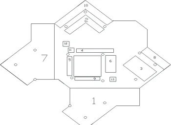 Fig. 2. PCU’s Library 7th floor initial layout  