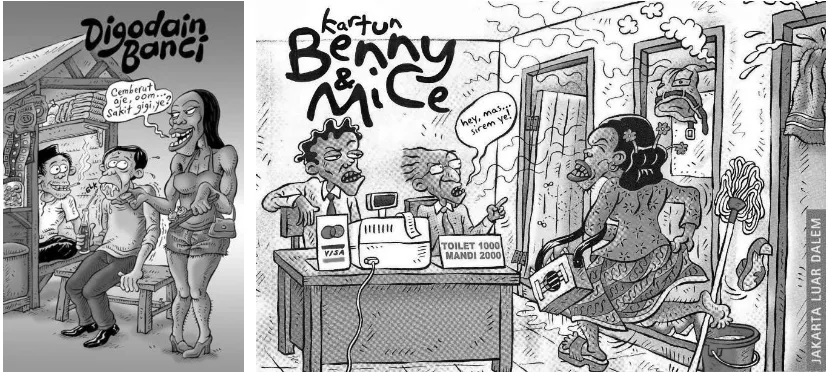 Gambar 2. Banci dalam Kartun Benny dan Mice (Sumber: Dokumentasi pribadi) 