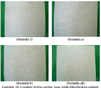 Gambar 10. Gambar kertas saring yang telah dikeringkan setelah  diteteskan dengan lotion VCO  