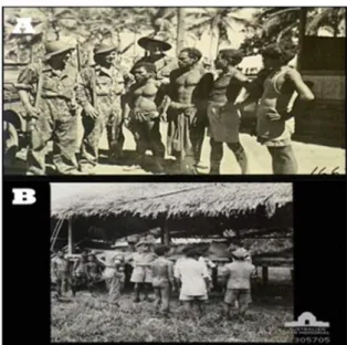 Gambar 6. Beberapa dari 350 kaum pribumi yang bekerja untuk Sekutu dalam  tulisan Robert Smith, September 1944-Januari 1945 