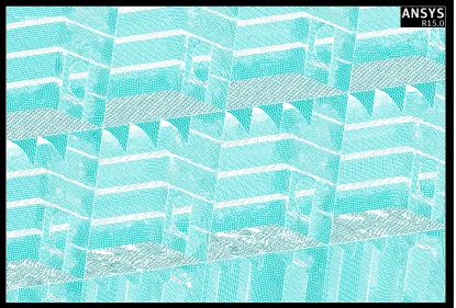Gambar IV. 11 Proses Meshing 