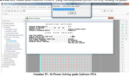 Gambar IV. 15 Model Setelah Diberikan Pembebanan 