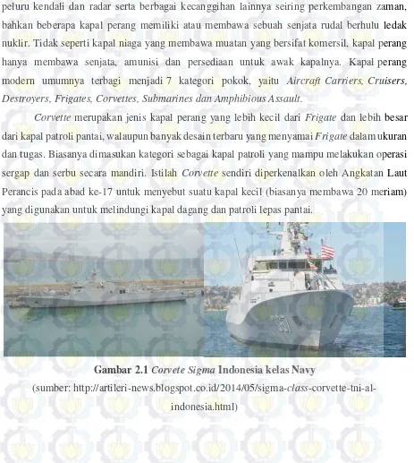 Gambar 2.1 Corvete Sigma Indonesia kelas Navy 