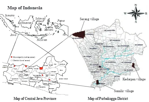 Figure 1. Map of Research Location (not for scaling)