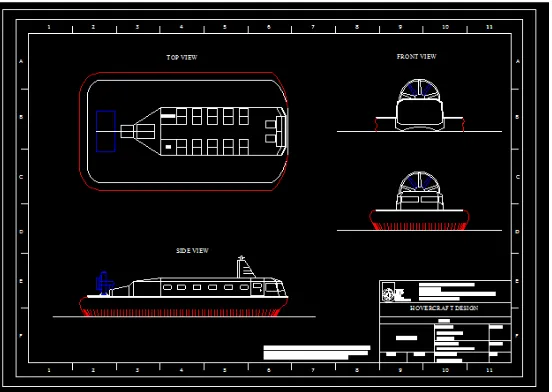 Gambar 4.12 Sketsa Hovercraft 
