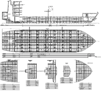 Gambar IV.3 Construction profile kapal kontainer 100 TEUs 