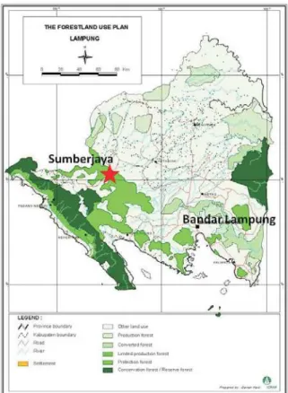 Figure Actual landuse in Sumberjaya