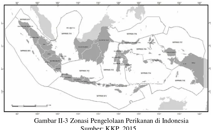 Gambar II-3 Zonasi Pengelolaan Perikanan di Indonesia 