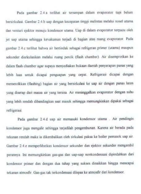 gambar 2 4 c terlihat bahwa air benindak sebagai refrigeran primer (utama) maupun 