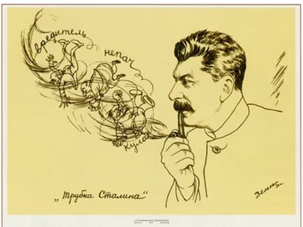 Gambar 3.2.2  The pipe of Stalin, V. Deni, 1930.  ( Sumber:Ibid. )