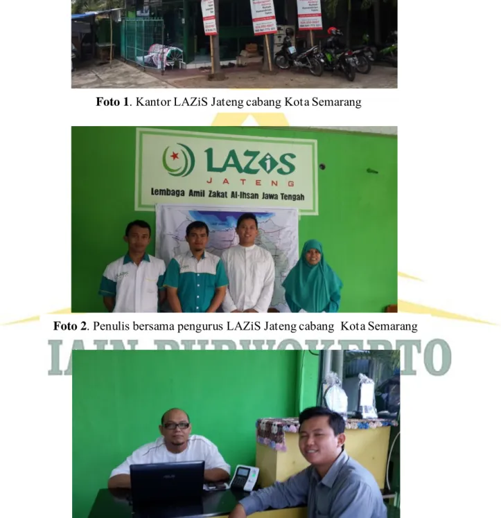 Foto 2. Penulis bersama pengurus LAZiS Jateng cabang  Kota Semarang   sSSeSemarang 