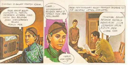 Gambar 4: Soeharto memimpin penyerangan di Yogyakarta