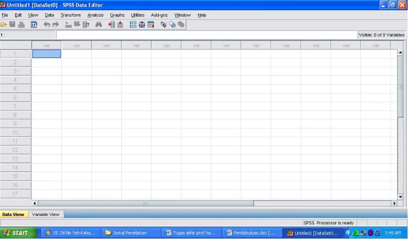 Gambar 5.5 Kotak dialog awal SPSS 