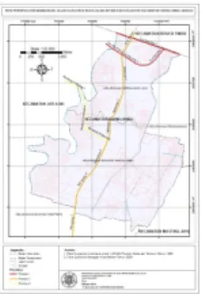 Gambar 1.6. Peta Prioritas pengembangan  jalur hijau Kecamatan Rawalumbu 