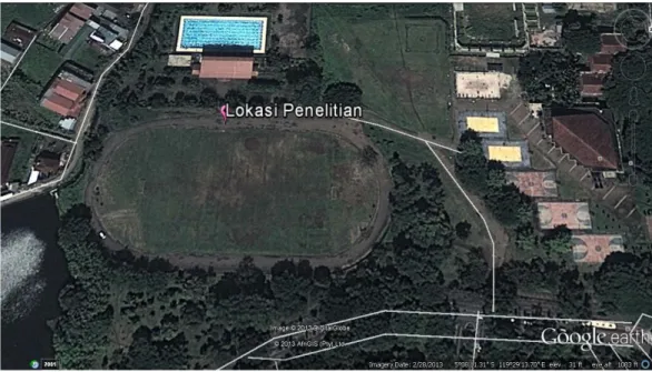Gambar 3.2. Lokasi Penelitian Depan Lapangan Bola Universitas Hasanuddin