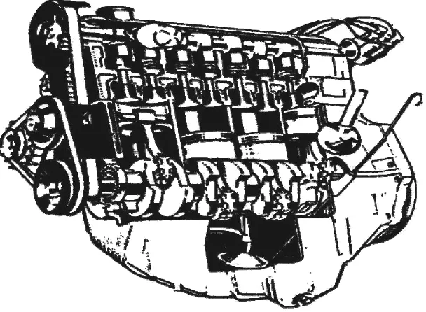 Gambar 2.1. (sumber: B.P.M. Arends. H.Berenschot,1980, Motor Bensin, hal. 95Motor Bensin 4-Langkah  ) 