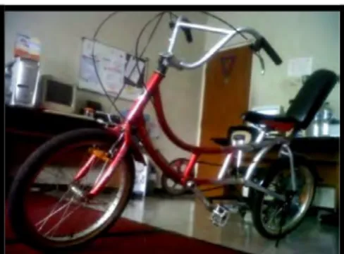 Gambar 1.1  Sepeda kuat dan ringan dengan bahan allumunium  alloy rancangan Novi Hari Nugroho (2004) 