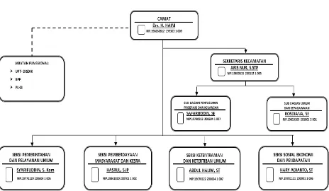 Gambar 4.3Struktur Organisasi Kecamatan Sebatik Tengah