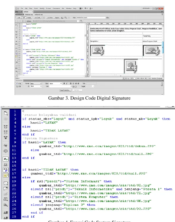 Gambar 3. Design Code Digital Signature 