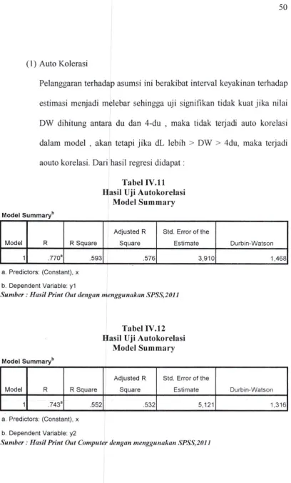 Tabel IV. l l 