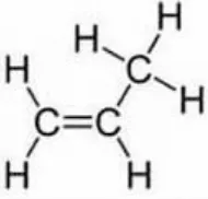 Gambar I.1. Struktur Senyawa Propilen 