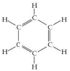 Gambar I.3. Struktur Senyawa Benzena 