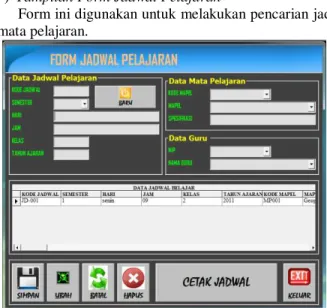 Gambar 13. Tampilan Form Cetak Nilai 
